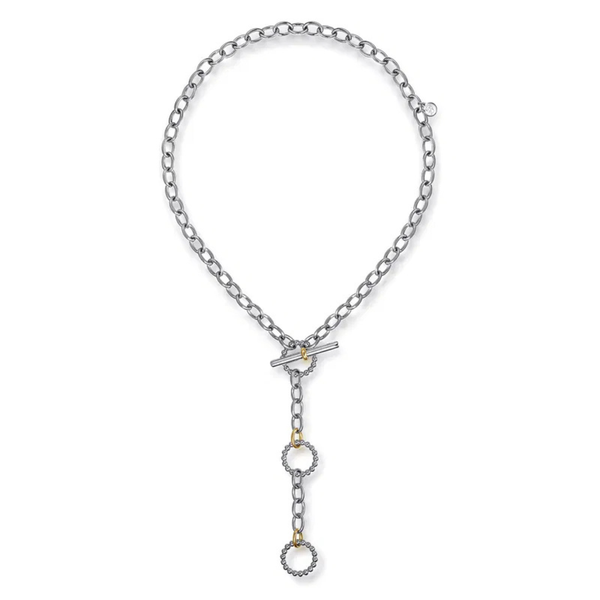 Gabriel & Co. Bujukan Yellow Gold & Silver Necklace Image 2 SVS Fine Jewelry Oceanside, NY