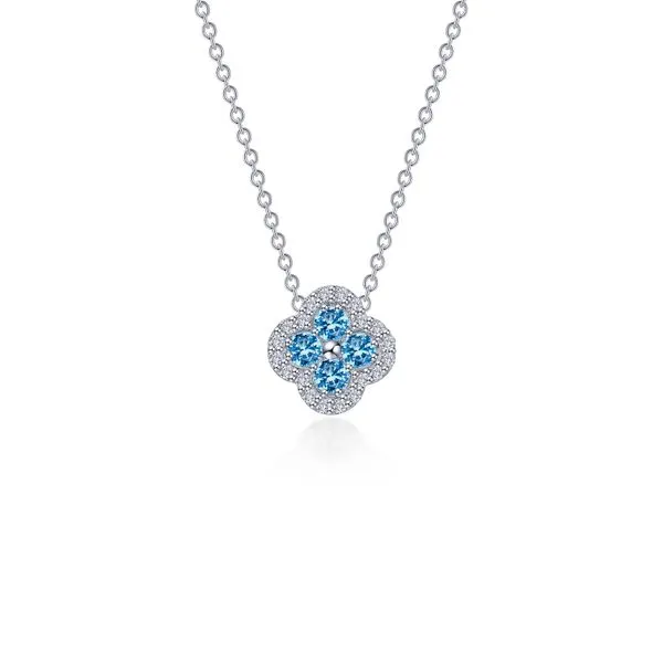 Lafonn Sterling Silver Halo Necklace, 0.65Cttw, 20