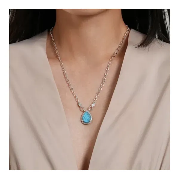 Gabriel & Co. Bujukan Sterling Silver Necklace Image 2 SVS Fine Jewelry Oceanside, NY