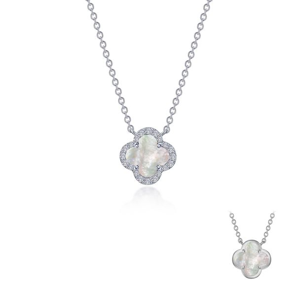 Lafonn Sterling Silver Halo Necklace, 0.49Cttw, 20