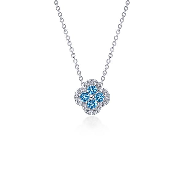 Lafonn Sterling Silver Halo Necklace, 0.65Cttw, 20