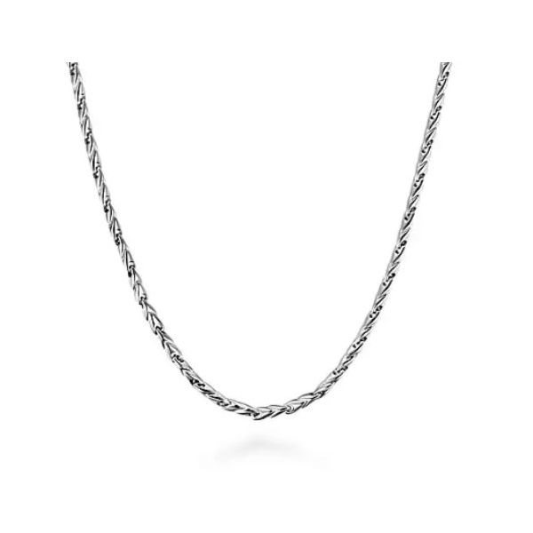 Gabriel Contemporary Sterling Silver Chain Necklace SVS Fine Jewelry Oceanside, NY