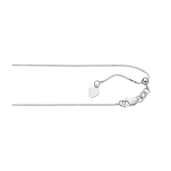 Sterling Silver Adjustable Box Chain SVS Fine Jewelry Oceanside, NY