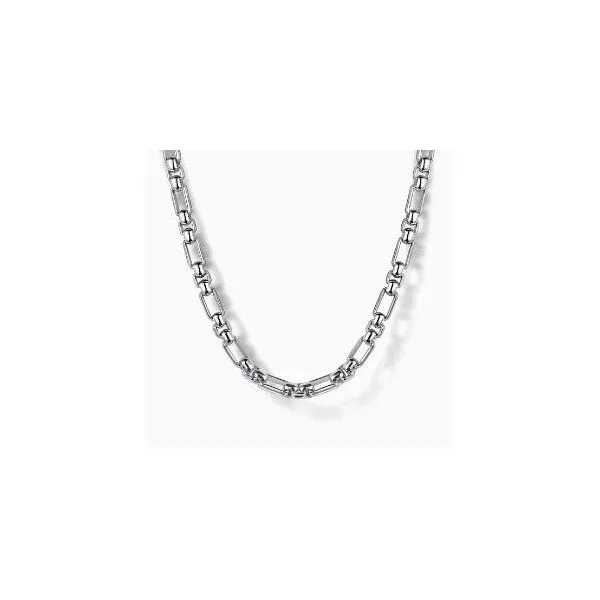 Gabriel Classic Men's Sterling Silver Chain Necklace SVS Fine Jewelry Oceanside, NY