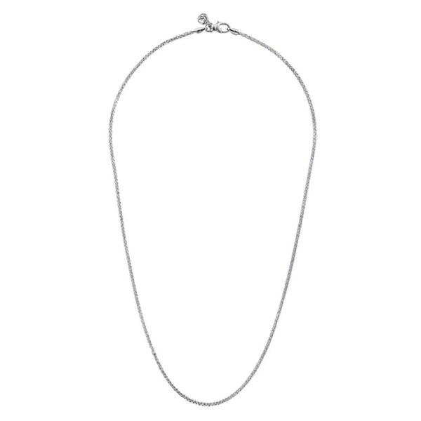 Gabriel Classic Sterling Silver Wheat Chain Necklace Image 2 SVS Fine Jewelry Oceanside, NY