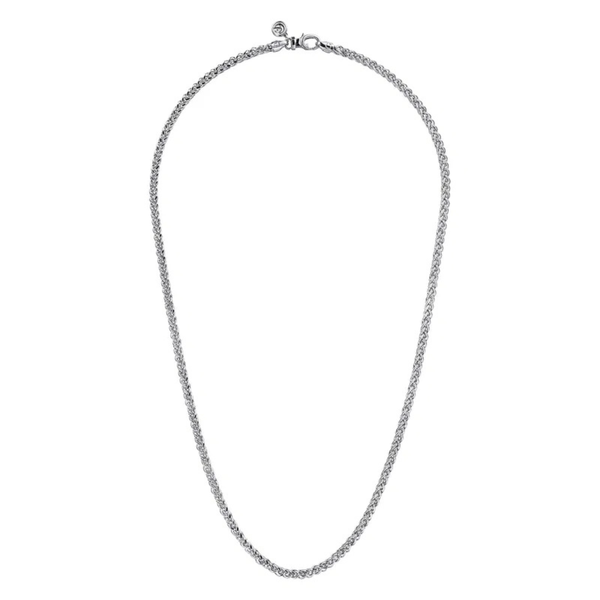 Gabriel Classic Sterling Silver Wheat Chain Necklace Image 2 SVS Fine Jewelry Oceanside, NY