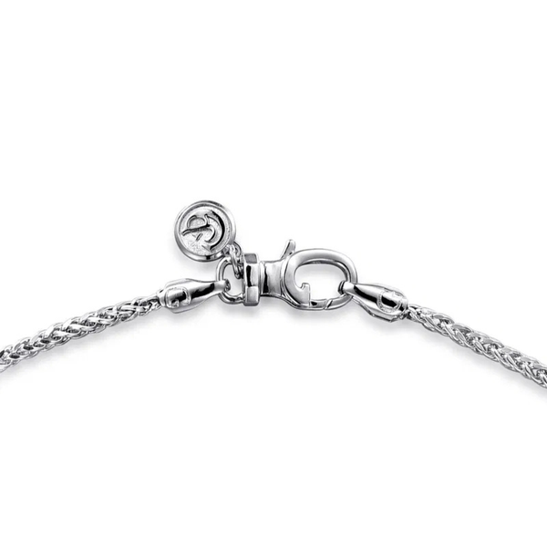 Gabriel Classic Sterling Silver Wheat Chain Necklace Image 3 SVS Fine Jewelry Oceanside, NY