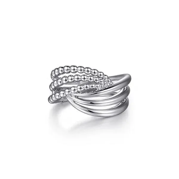 Gabriel & Co. Bujukan Sterling Silver Twisted Ring SVS Fine Jewelry Oceanside, NY