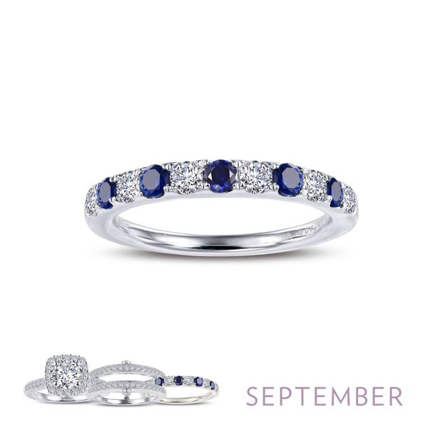 Lafonn Birthstone Ring - September -Sapphire SVS Fine Jewelry Oceanside, NY