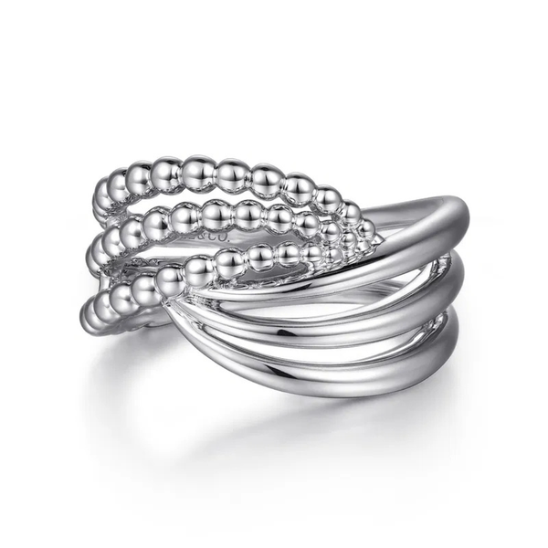 Gabriel & Co. Bujukan Sterling Silver Twisted Ring SVS Fine Jewelry Oceanside, NY