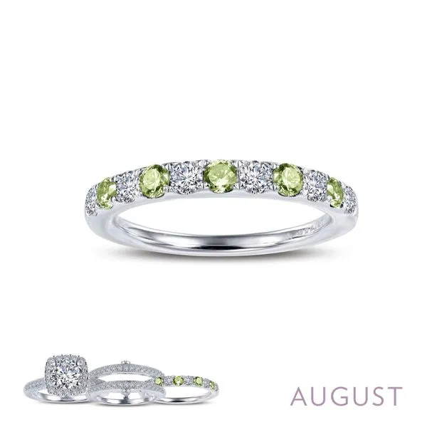 Lafonn Birthstone Stacklable Ring - August - Peridot SVS Fine Jewelry Oceanside, NY