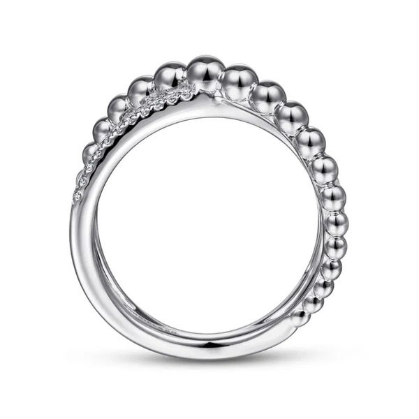 Gabriel & Co. Bujukan Silver & White Sapphire Ring Image 2 SVS Fine Jewelry Oceanside, NY