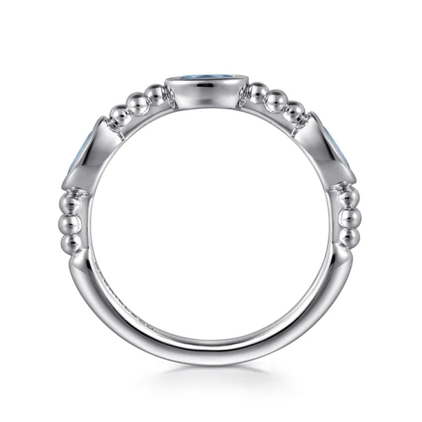 Gabriel & Co. Bujukan Silver And Blue Topaz Ring Image 2 SVS Fine Jewelry Oceanside, NY