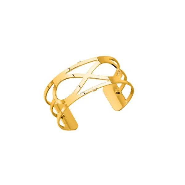 Les Georgettes Infini Cuff - Gold Plated, Medium 25 mm SVS Fine Jewelry Oceanside, NY