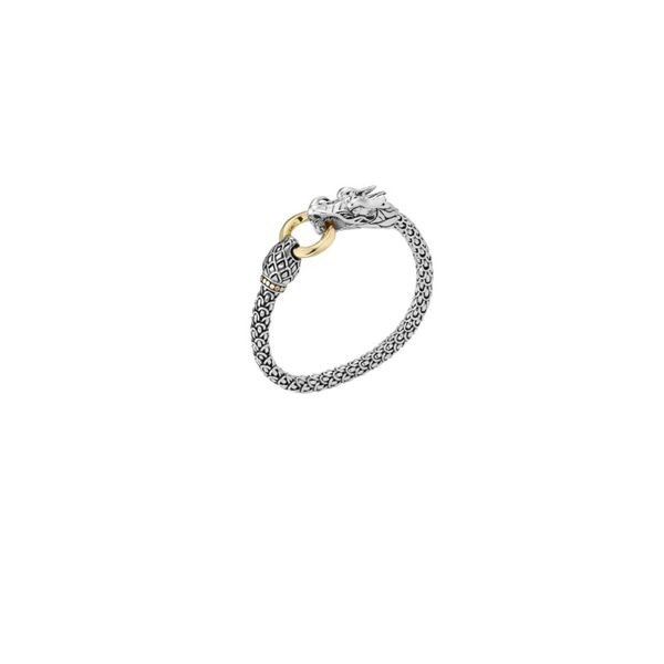 John Hardy Women's Naga Collection Sterling Silver & 18K Gold Dragon Bracelet with Gold Ring, Size Medium (fits approx. a 6.0-6. SVS Fine Jewelry Oceanside, NY