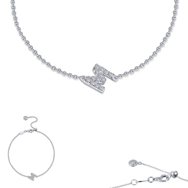 Lafonn Initial M Bracelet, 0.38Cttw SVS Fine Jewelry Oceanside, NY