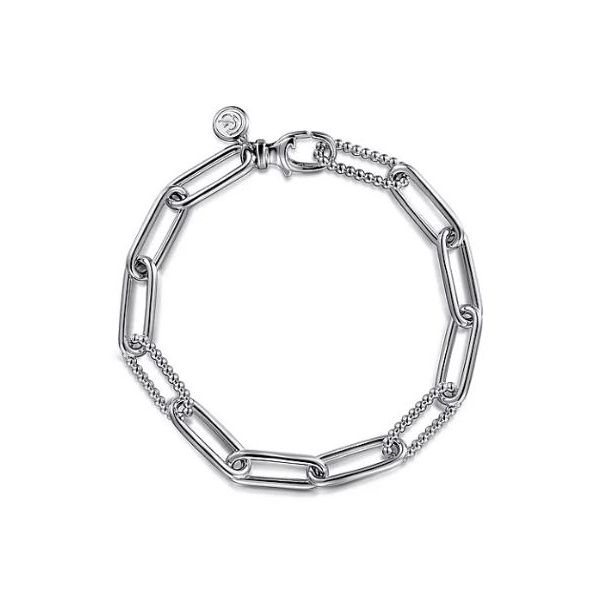 Gabriel & Co. Men's Sterling Silver Chain Link Bracelet