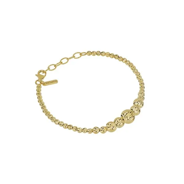 Yellow Gold Plated Sterling Silver Bracelet SVS Fine Jewelry Oceanside, NY