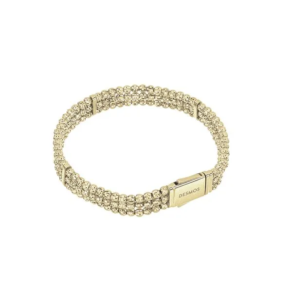 Yellow Gold Plated Sterling Silver Bracelet SVS Fine Jewelry Oceanside, NY