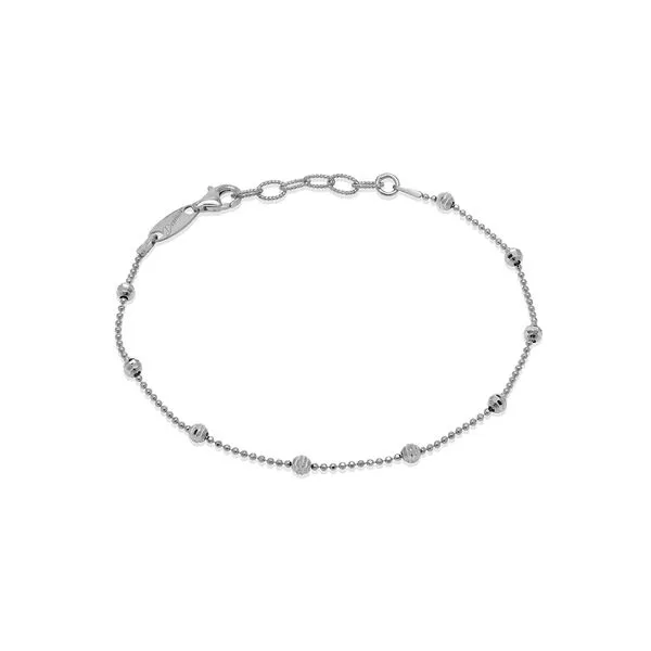 Rhodium Plated Sterling Silver Bracelet
