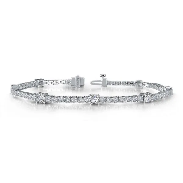 Lafonn Simulated Diamond Classic Station Tennis Bracelet,...