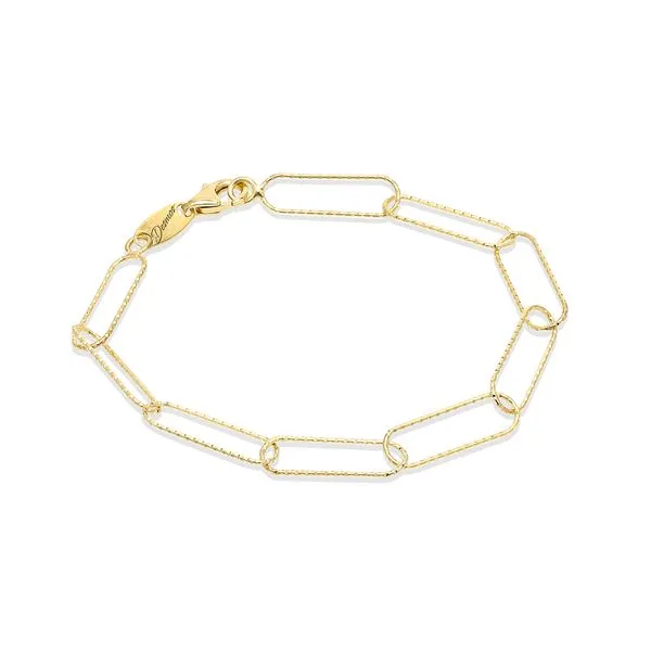 Yellow Gold Plated Sterling Silver Bracelet SVS Fine Jewelry Oceanside, NY