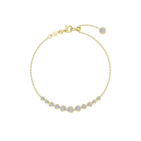 Lafonn Yellow Gold Plated Sterling Silver Bracelet SVS Fine Jewelry Oceanside, NY