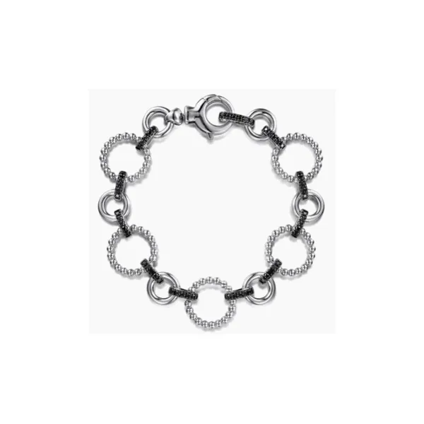 Gabriel & Co. Bujukan Silver & Black Spinel Bracelet SVS Fine Jewelry Oceanside, NY