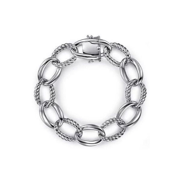 Gabriel & Co. Hampton Sterling Silver Chain Bracelet SVS Fine Jewelry Oceanside, NY