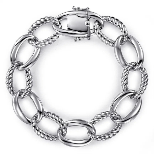 Gabriel & Co. Hampton Sterling Silver Chain Bracelet SVS Fine Jewelry Oceanside, NY