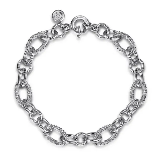 Gabriel Bujukan Sterling Silver Link Chain Bracelet SVS Fine Jewelry Oceanside, NY