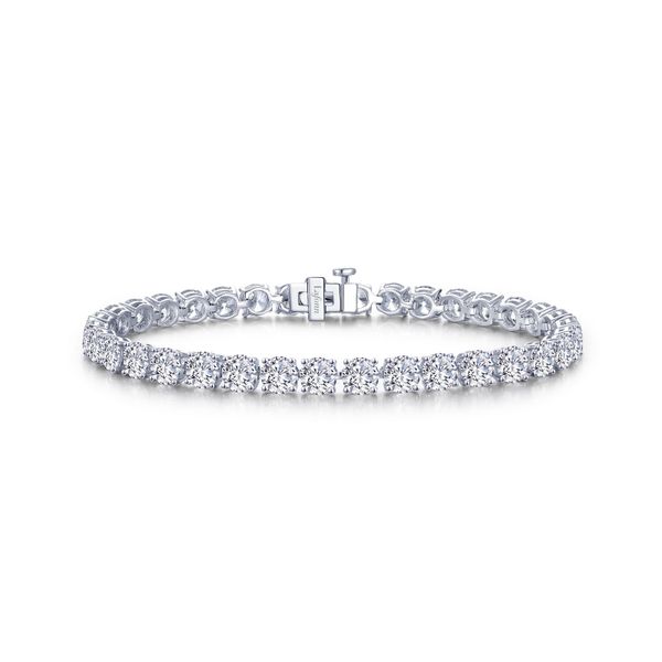 Lafonn Silver Classic Tennis Bracelet, 16Cttw, 7.25