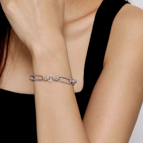 Gabriel & Co. Bujukan Yellow Gold & Silver Bracelet Image 3 SVS Fine Jewelry Oceanside, NY