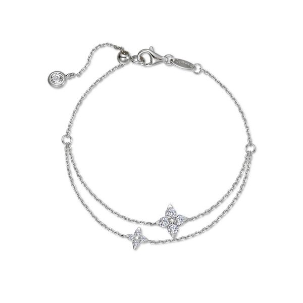 Lafonn Sterling Silver Trillium Station Bracelet SVS Fine Jewelry Oceanside, NY