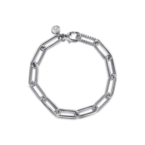 Gabriel & Co. Bujukan Sterling Silver Link Bracelet SVS Fine Jewelry Oceanside, NY