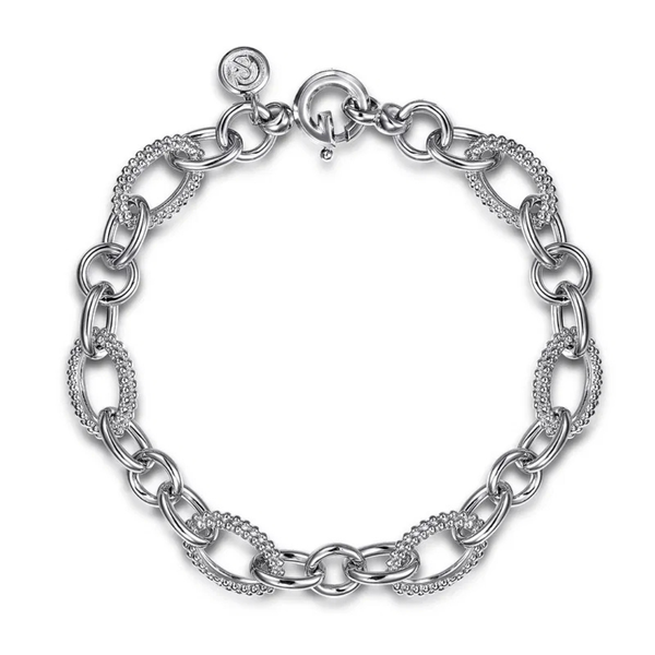 Gabriel Bujukan Sterling Silver Link Chain Bracelet SVS Fine Jewelry Oceanside, NY
