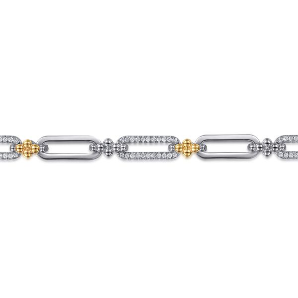 Gabriel & Co. Bujukan Yellow Gold & Silver Bracelet Image 2 SVS Fine Jewelry Oceanside, NY