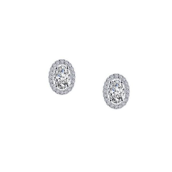 Lafonn Silver Oval Halo Studs, 1.26cttw SVS Fine Jewelry Oceanside, NY