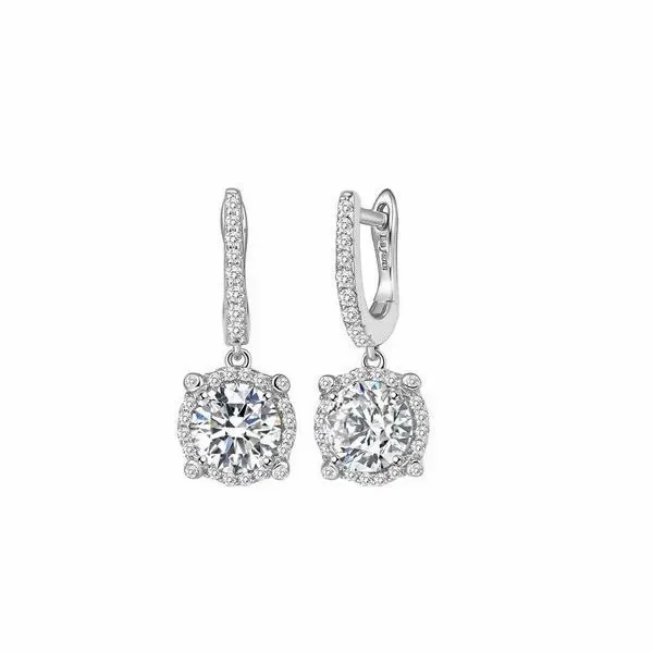 Lafonn Silver Drop Earrings SVS Fine Jewelry Oceanside, NY