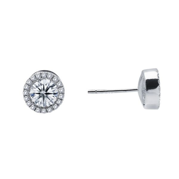 Lafonn Silver Round Halo Studs, 1.22Cttw SVS Fine Jewelry Oceanside, NY
