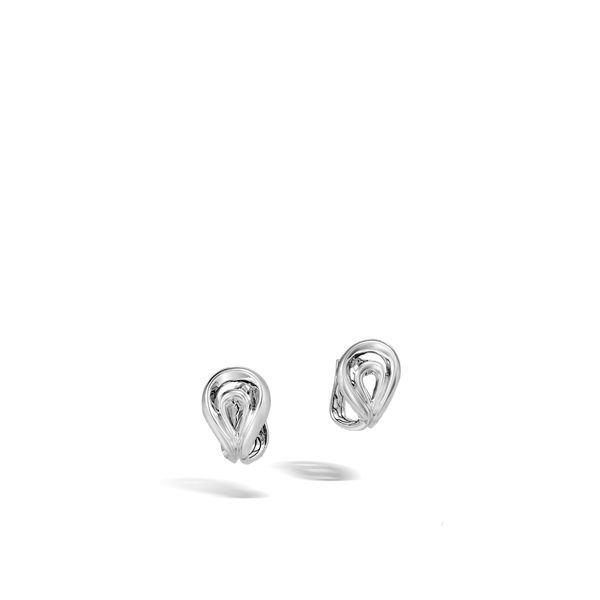 John Hardy Asli Classic Chain Silver Earrings Image 2 SVS Fine Jewelry Oceanside, NY