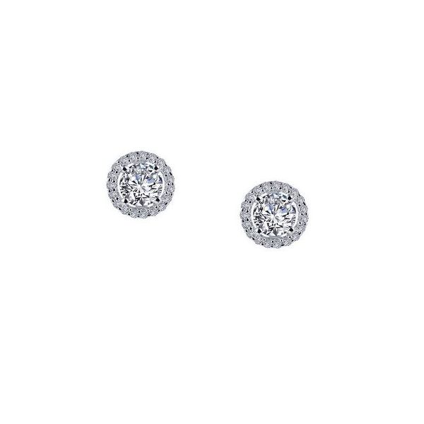 Lafonn Silver Halo Earrings, 1.30cttw SVS Fine Jewelry Oceanside, NY