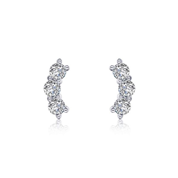 Lafonn 3-Stone Stud Earrings, 1.02Cttw SVS Fine Jewelry Oceanside, NY