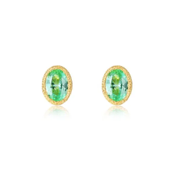 Lafonn Yellow Gold Plated Sterling Silver Earrings SVS Fine Jewelry Oceanside, NY