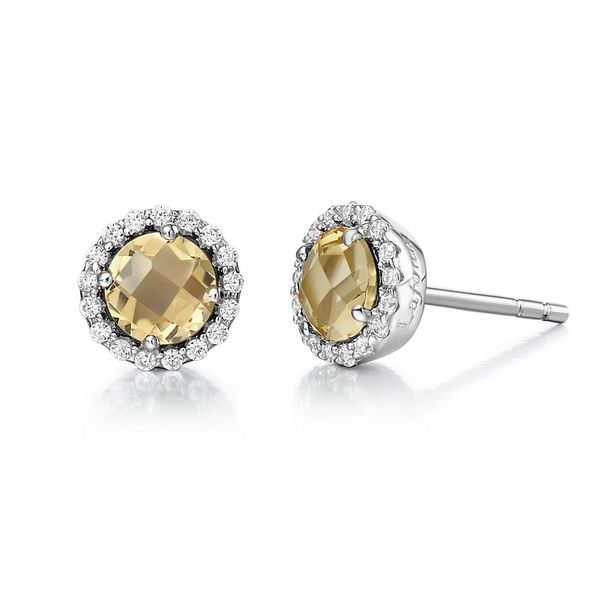 Lafonn Birthstone Earrings - November - Citrine SVS Fine Jewelry Oceanside, NY