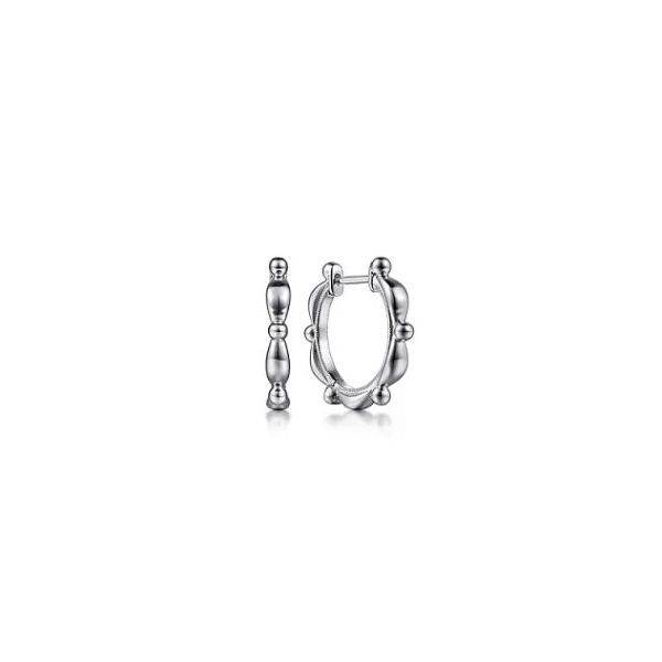 Gabriel & Co. Bujukan Sterling Silver Huggie Earrings SVS Fine Jewelry Oceanside, NY