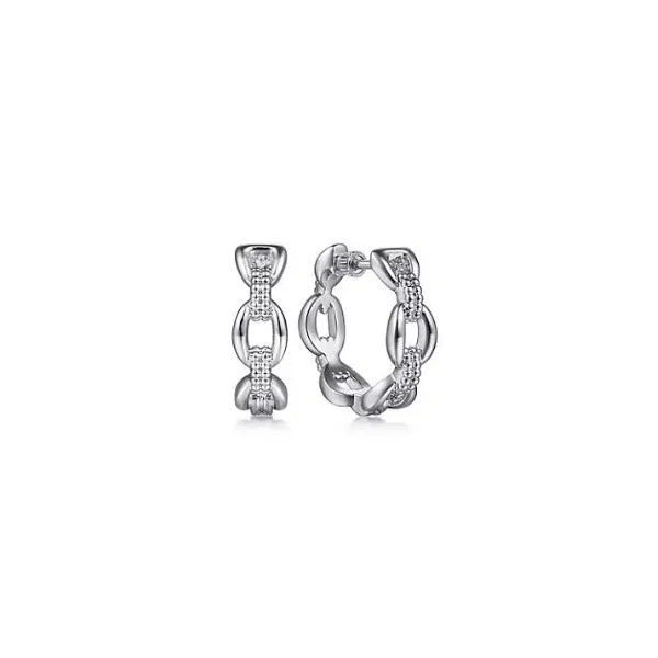 Gabriel & Co. Bujukan Sterling Silver Hoop Earrings SVS Fine Jewelry Oceanside, NY