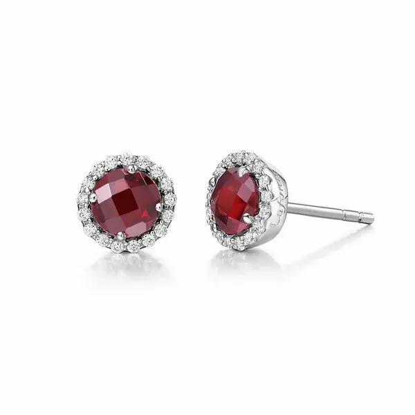 Lafonn Birthstone Earrings - January - Garnet SVS Fine Jewelry Oceanside, NY