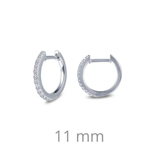 Lafonn Silver Huggie Earrings, 0.24cttw SVS Fine Jewelry Oceanside, NY