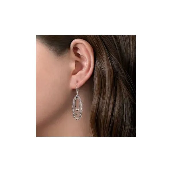 Gabriel & Co. Bujukan Sterling Silver Drop Earrings Image 2 SVS Fine Jewelry Oceanside, NY